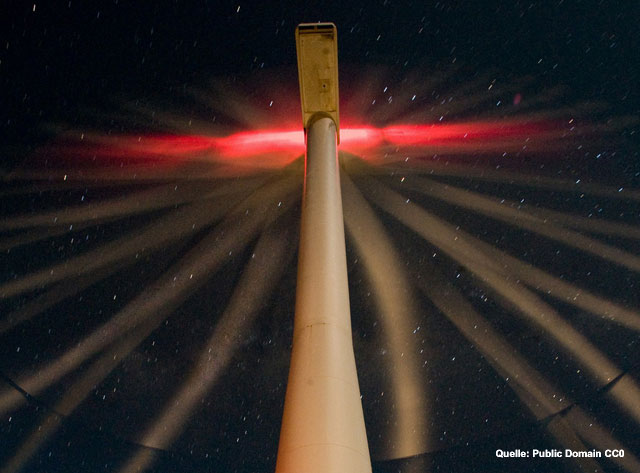 Befeuerung über dem Wollenberg