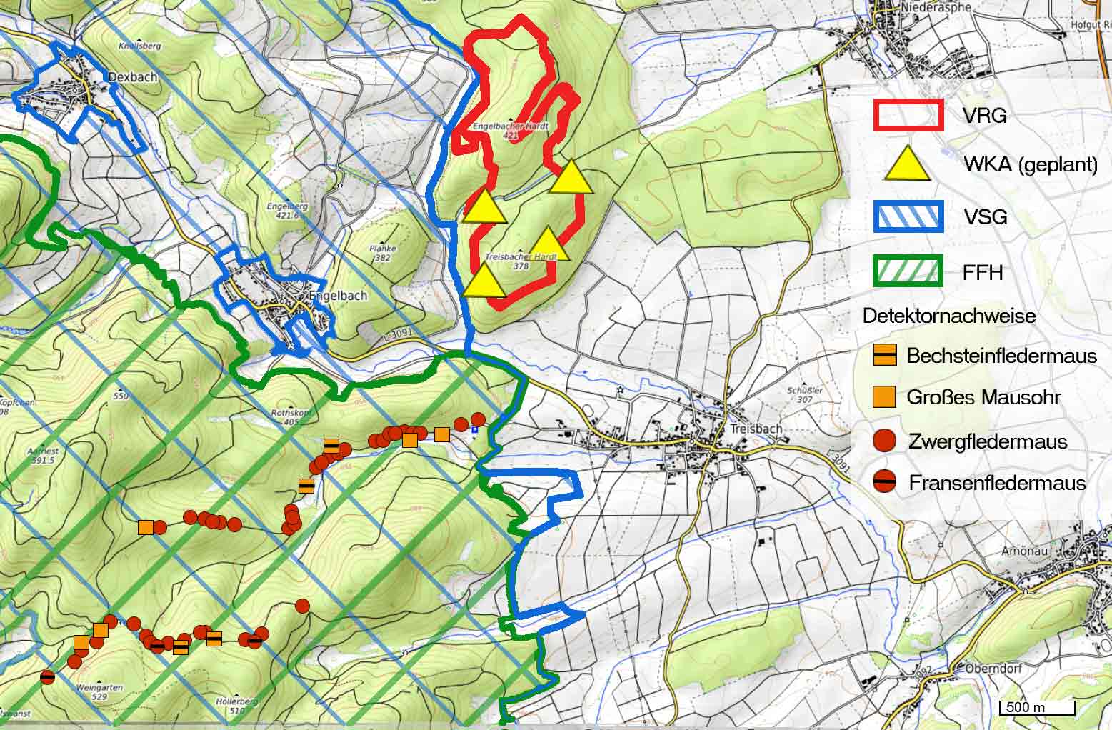 Das Windparkprojekt Treisbacher Hardt